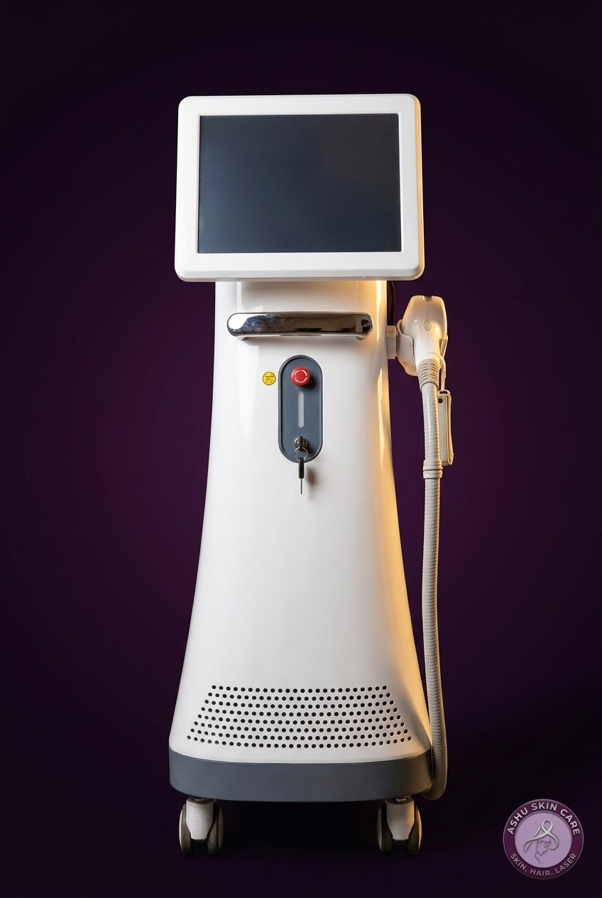 Diode laser hair removal machine at Ashu Skin Care