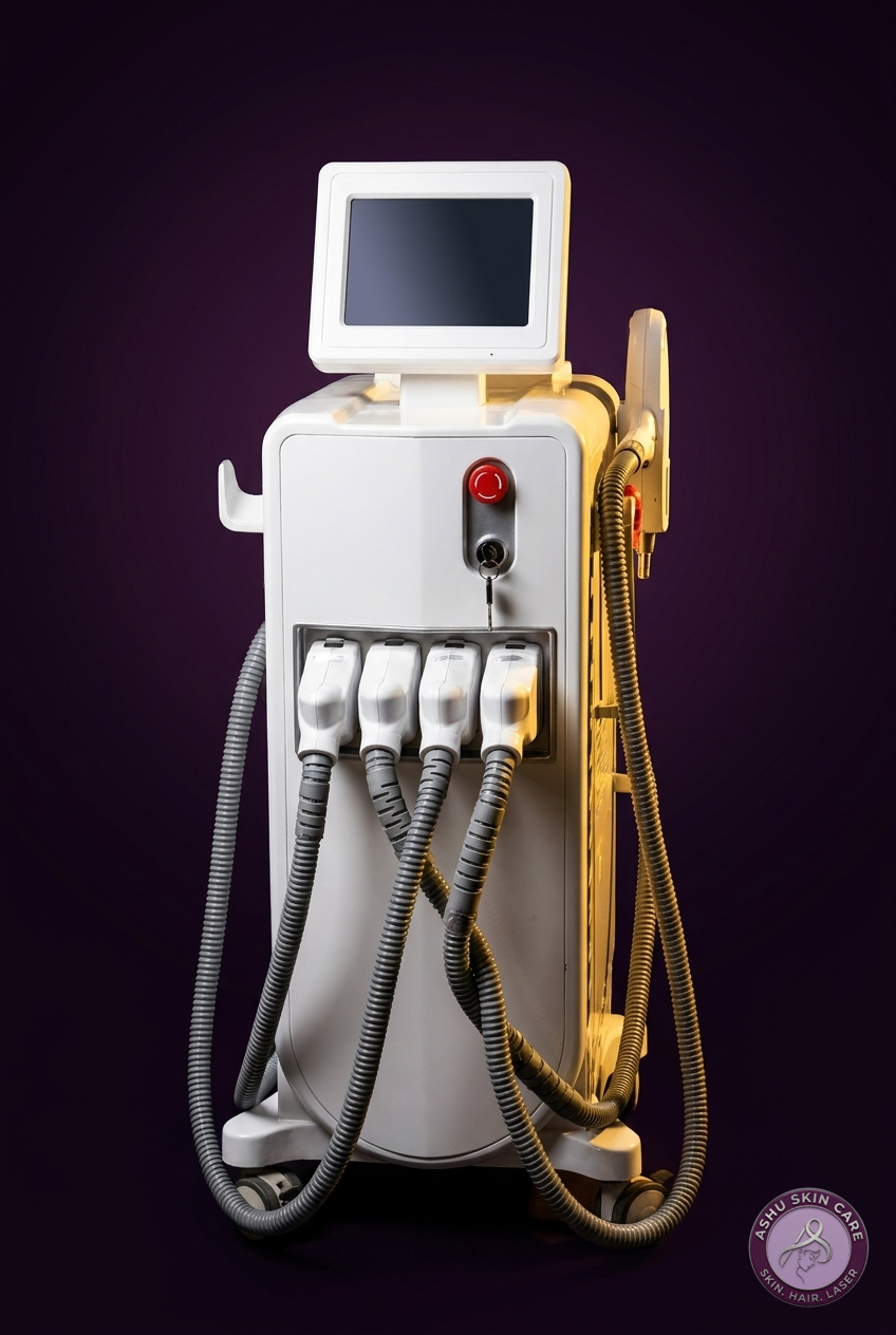Multi-functional RF IPL Diode NdYAG machine at Ashu Skin Care